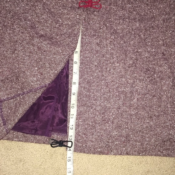 Plus Size Vintage Skirt (Burgundy) - Picture 5 of 8